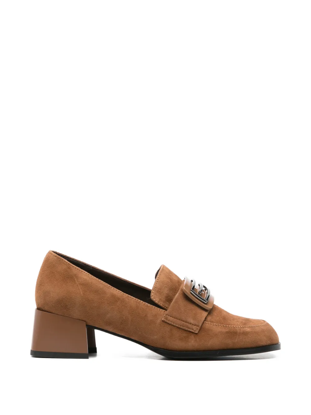 LINDA BAUMANN suede pumps Bruin