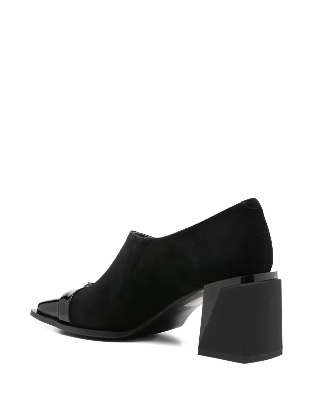 LINDA BAUMANN Pumps met vierkante neus en gespdetail Zwart