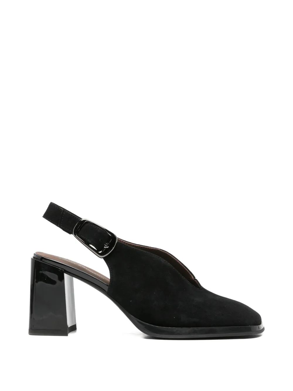 LINDA BAUMANN buckle-fastening slingback pumps Zwart