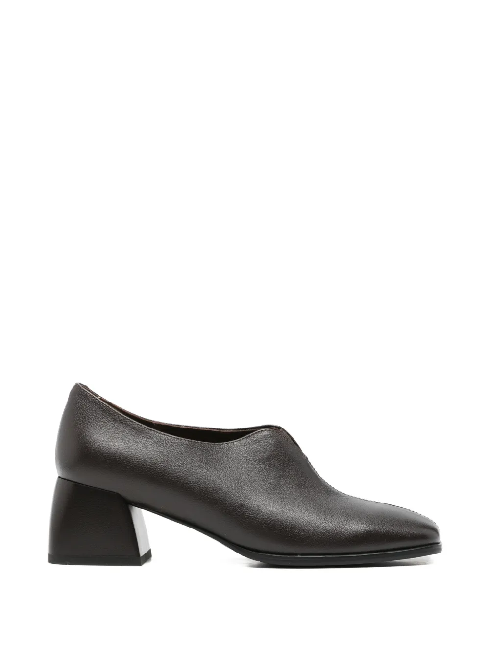 LINDA BAUMANN square-toe block-heel pumps Bruin