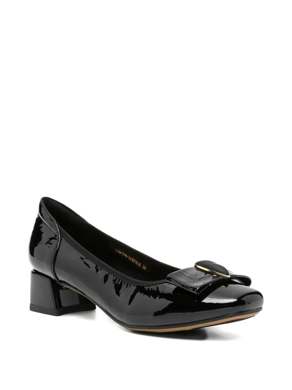 LINDA BAUMANN bow-detail pumps Zwart