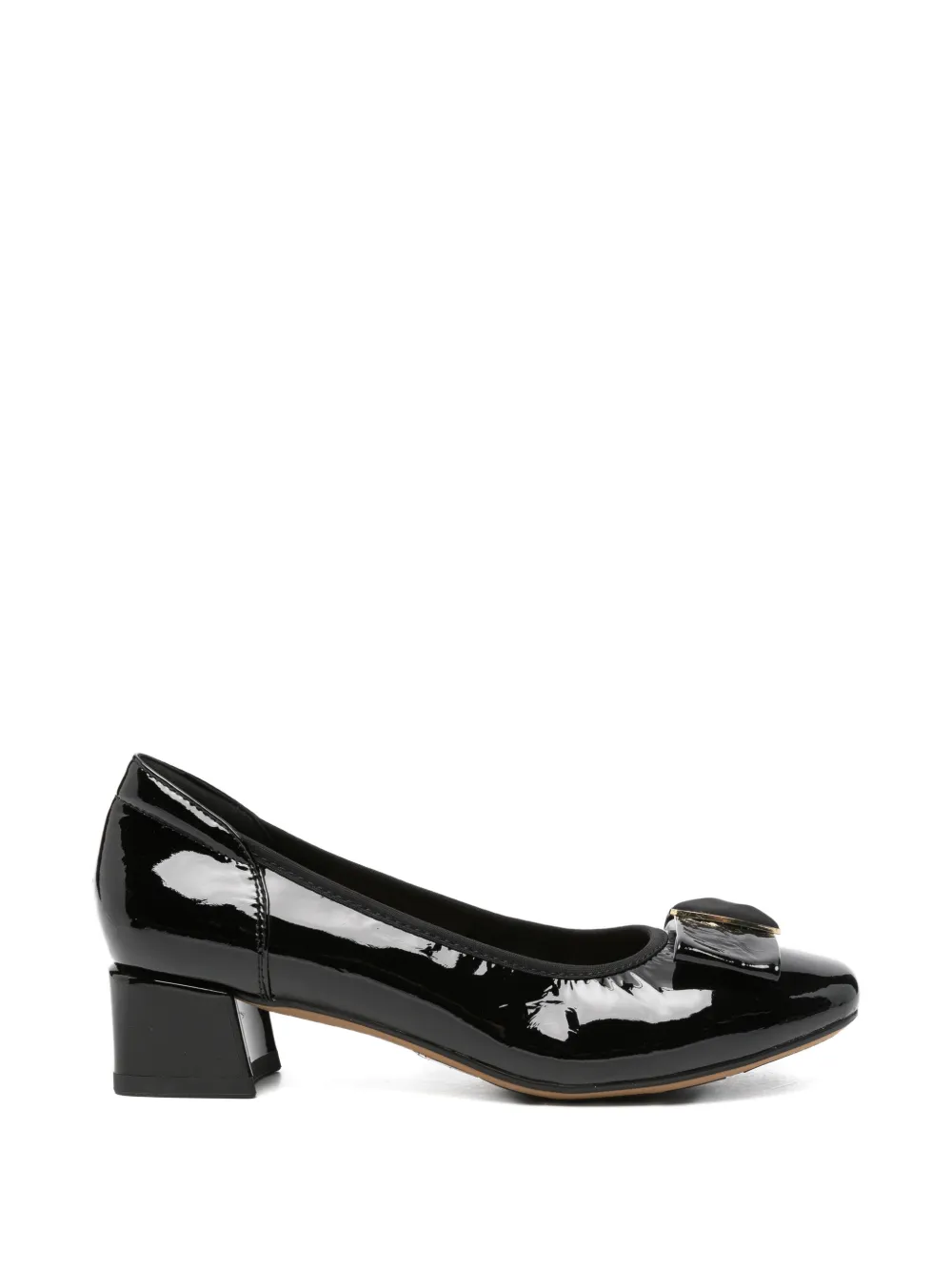 LINDA BAUMANN bow-detail pumps Zwart