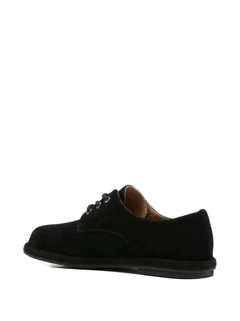 LINDA BAUMANN Derby suède veterschoenen Zwart