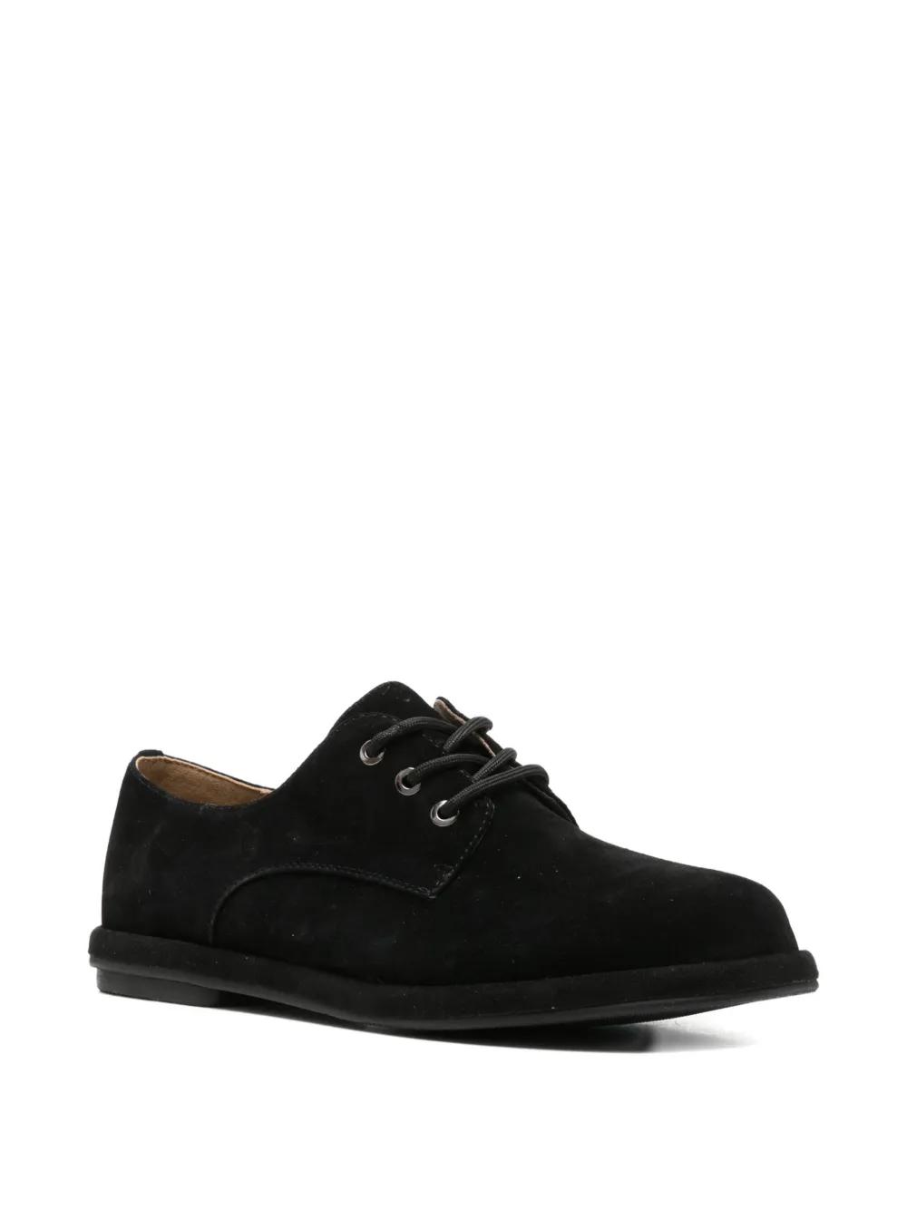 LINDA BAUMANN Derby suède veterschoenen Zwart