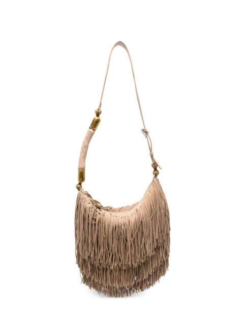 Balmain fringed suede tote bag