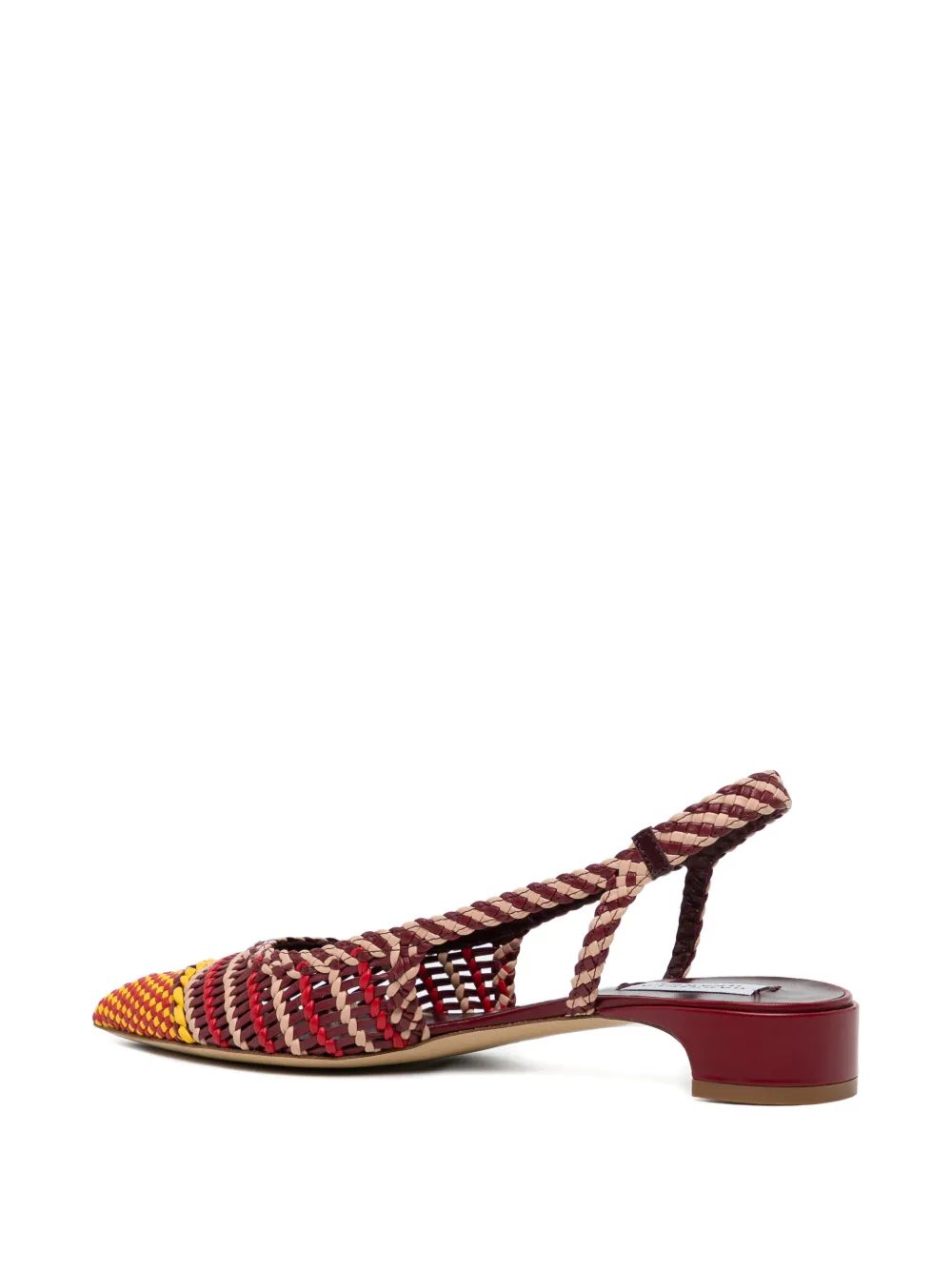 Gabriela Hearst Perro braided slingback pumps Rood
