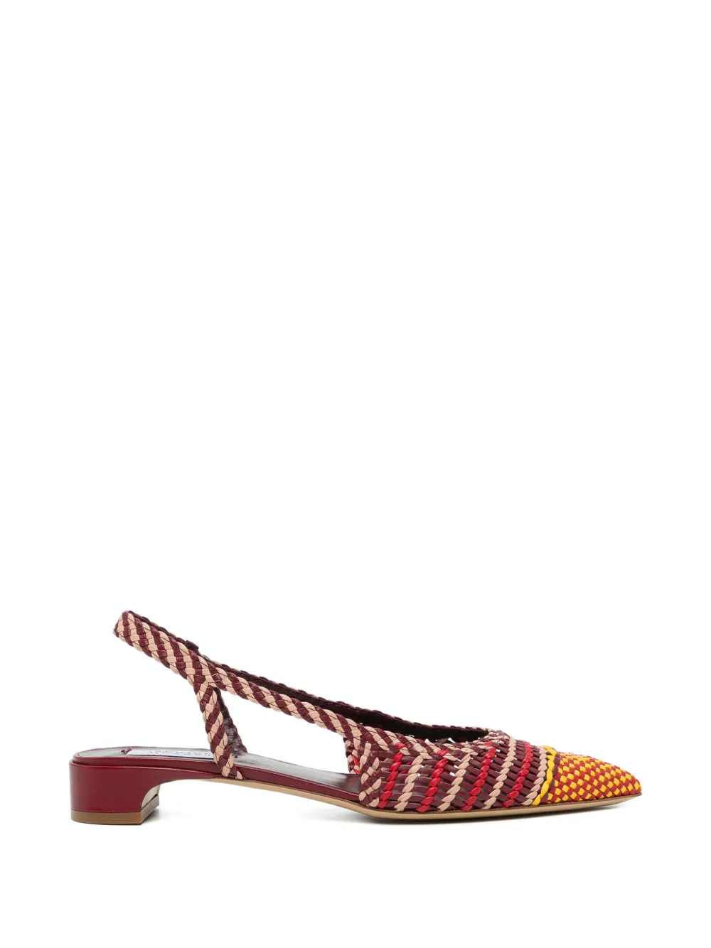 Gabriela Hearst Perro braided slingback pumps Rood
