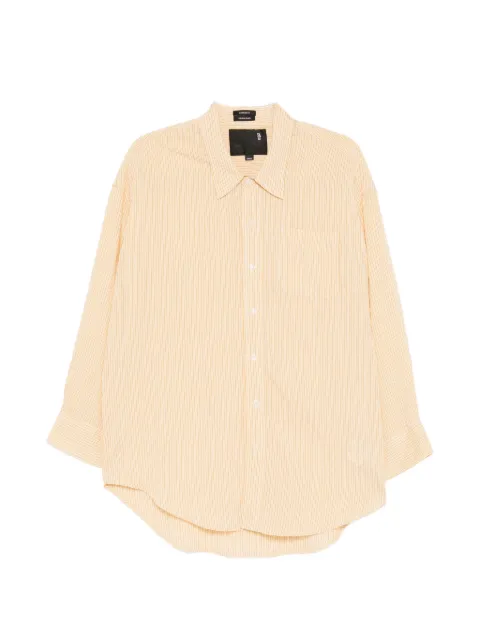 R13 Gestreepte blouse met geborduurd hart