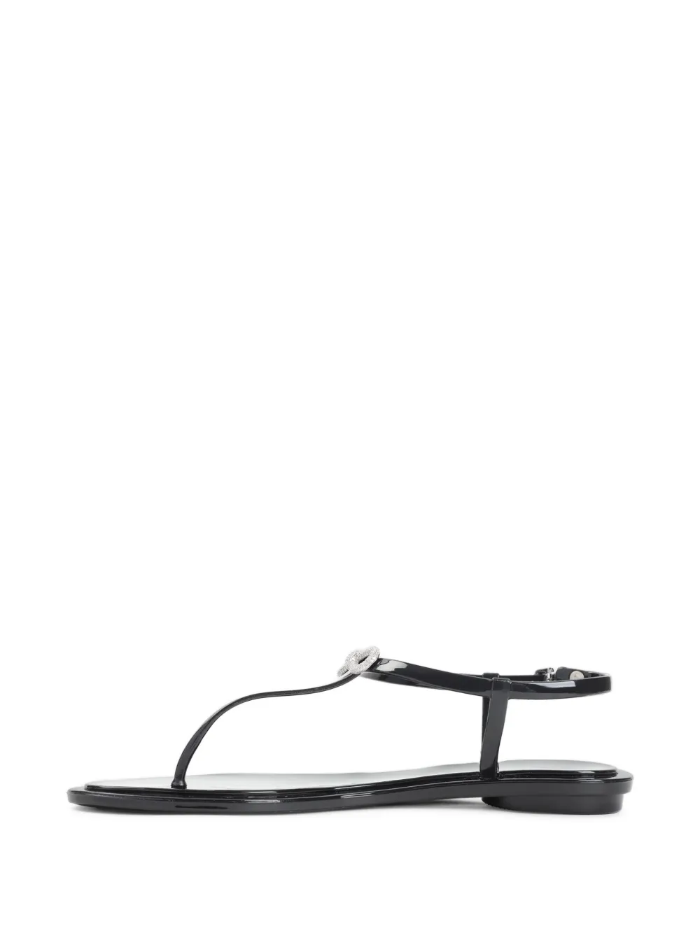 MACH & MACH bow-detail flat sandals Zwart