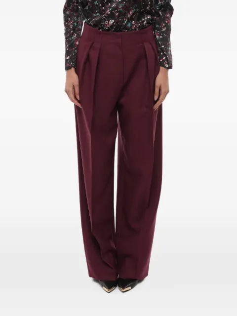SUPER BLOND pleated wide-leg trousers