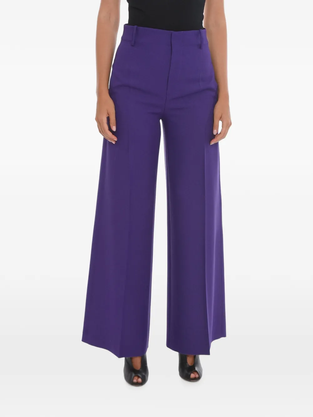 SUPER BLOND front-pleat palazzo pants