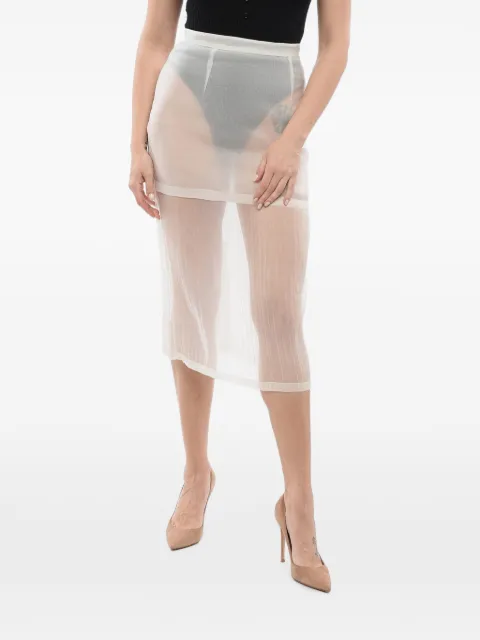 SUPER BLOND falda midi de seda