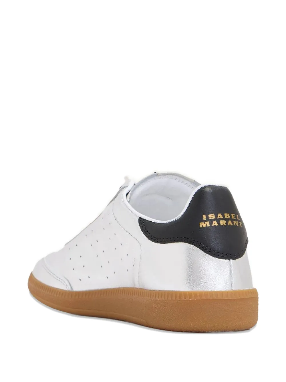 ISABEL MARANT Kaycee metallic sneakers Zilver