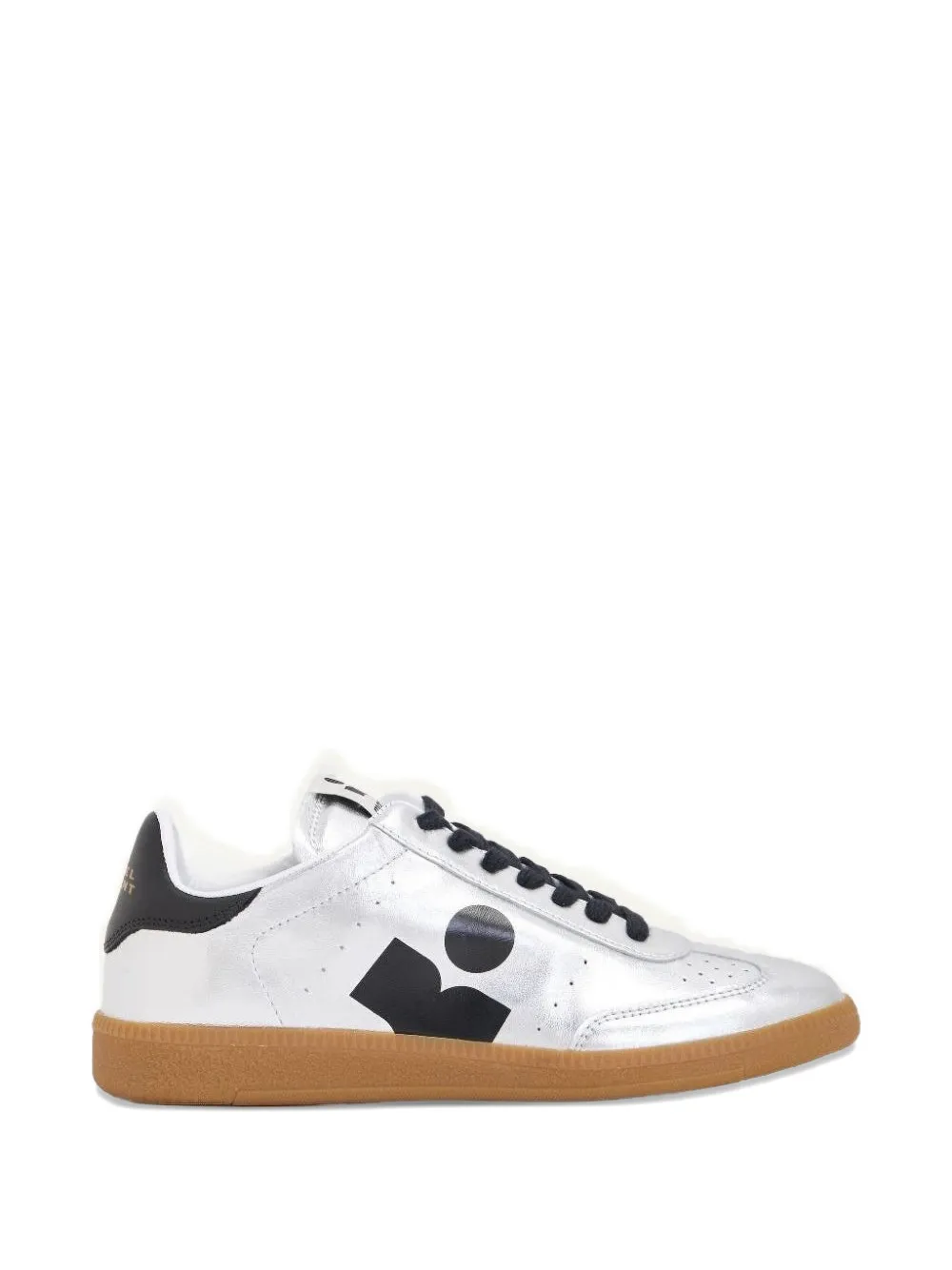 ISABEL MARANT Kaycee metallic sneakers Zilver