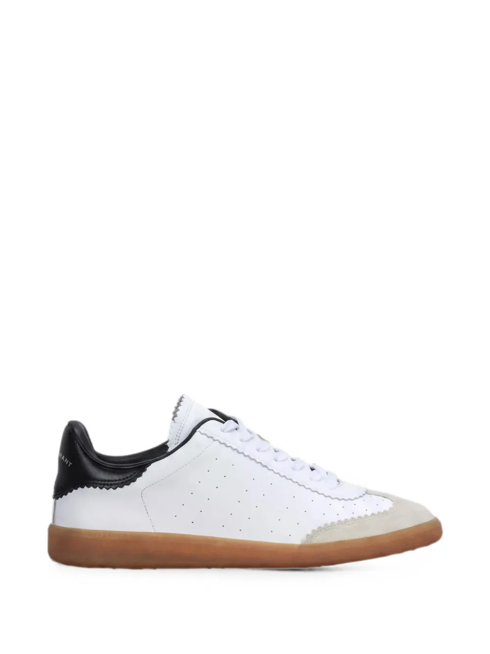 ISABEL MARANT Bryce scalloped-trim sneakers - Weiß