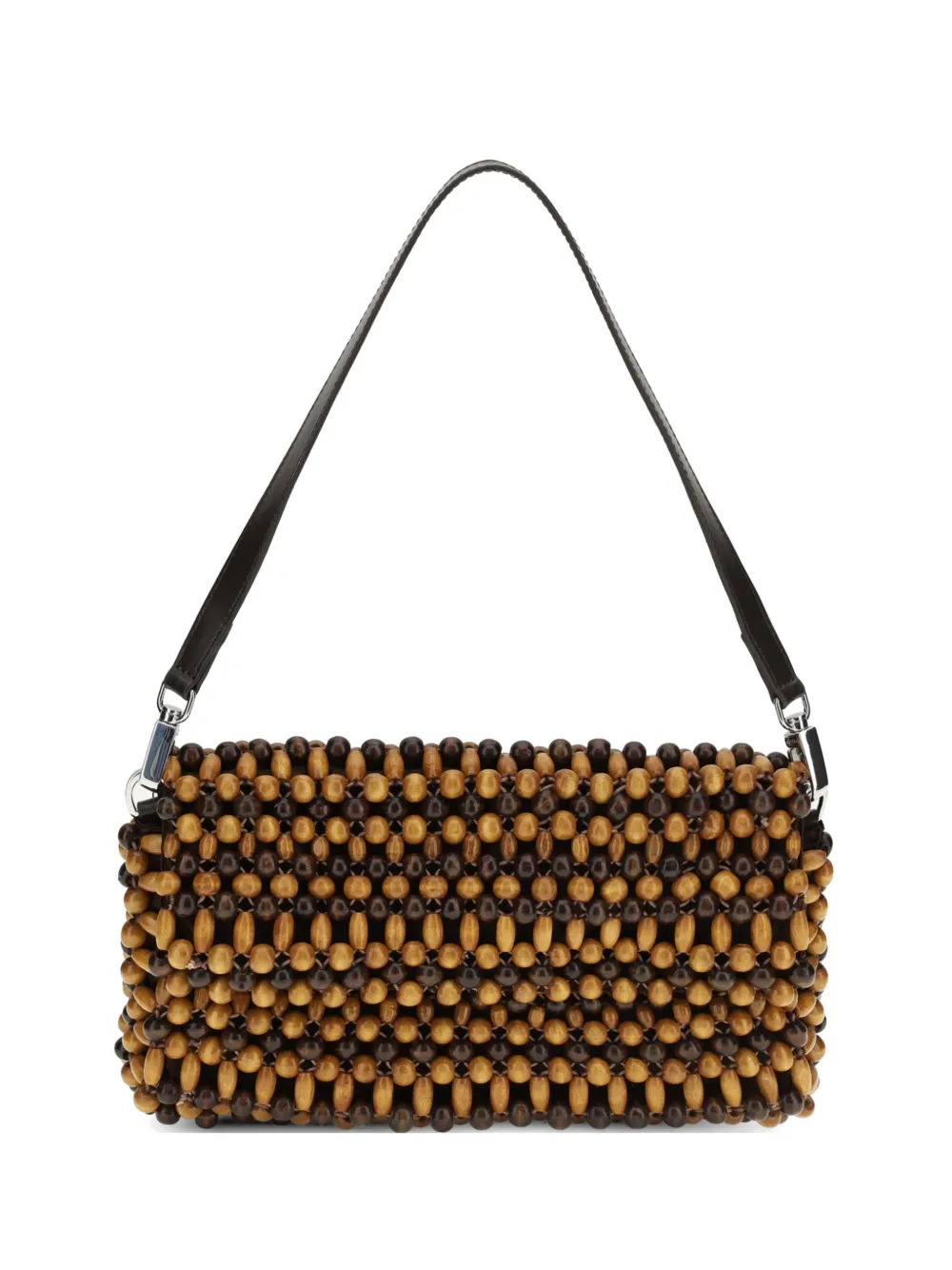 STAUD Timmy bead-embellished shoulder bag - Toni neutri