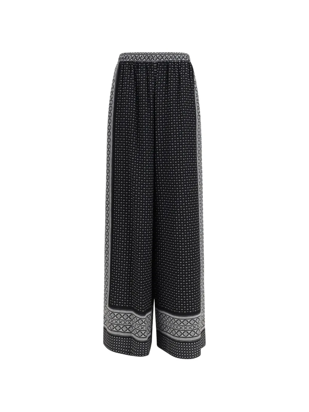 Ermanno Scervino geometric-print palazzo pants - Nero