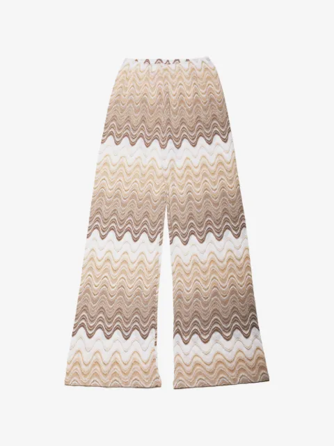 MC2 Saint Barth Amalia chevron-knit trousers