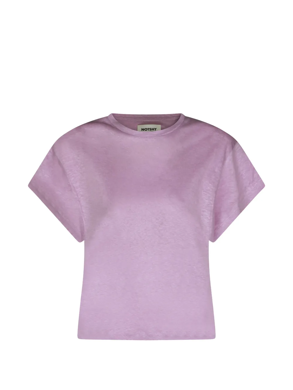 Not Shy linen T-shirt - Viola