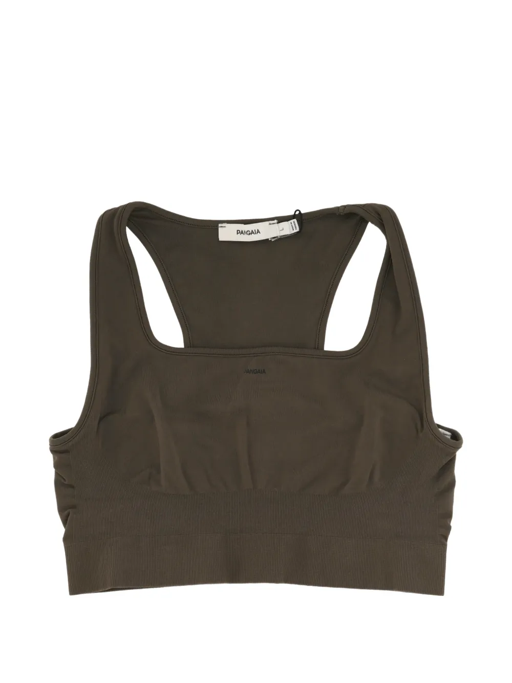 Pangaia Nahtloser Sport-BH mit Cut-Out - Braun