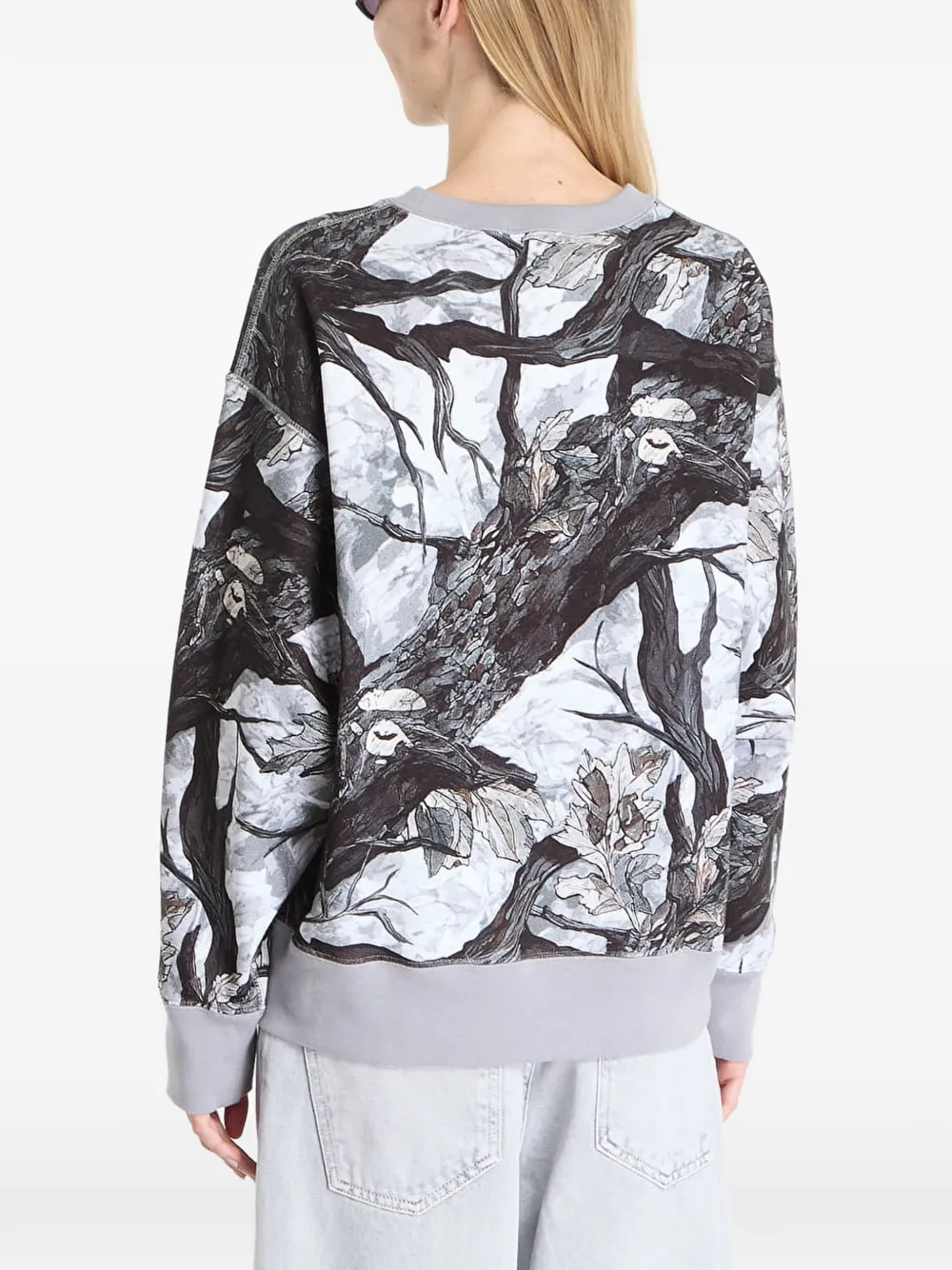A BATHING APE Tree Edge Camo College sweater Zwart