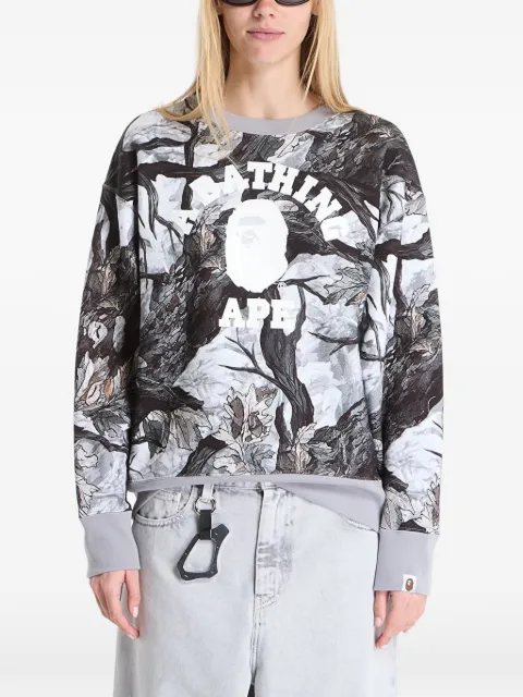 A BATHING APE® Tree Edge Camo College sweatshirt