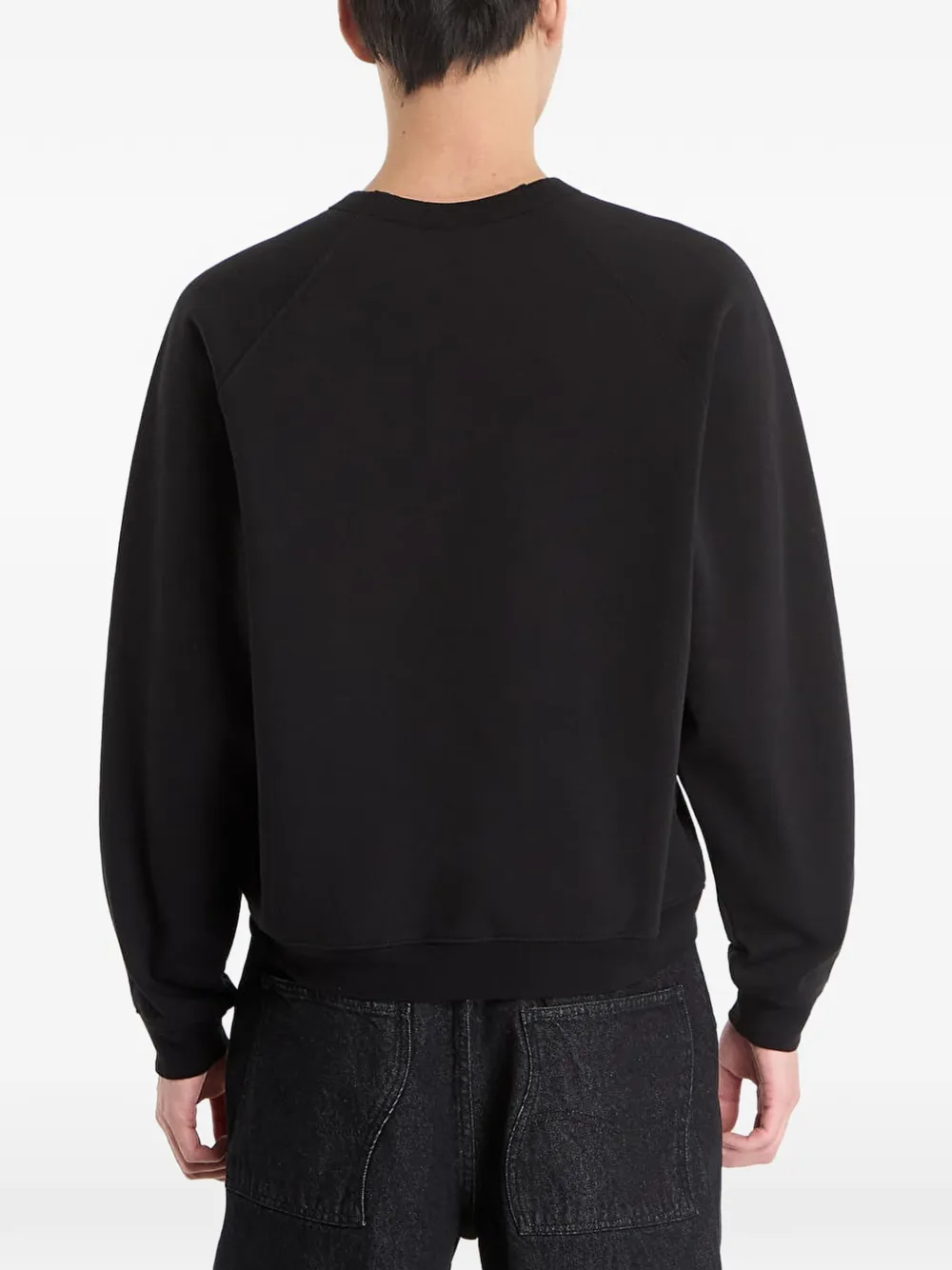 dime Sweater met geborduurd logo Zwart