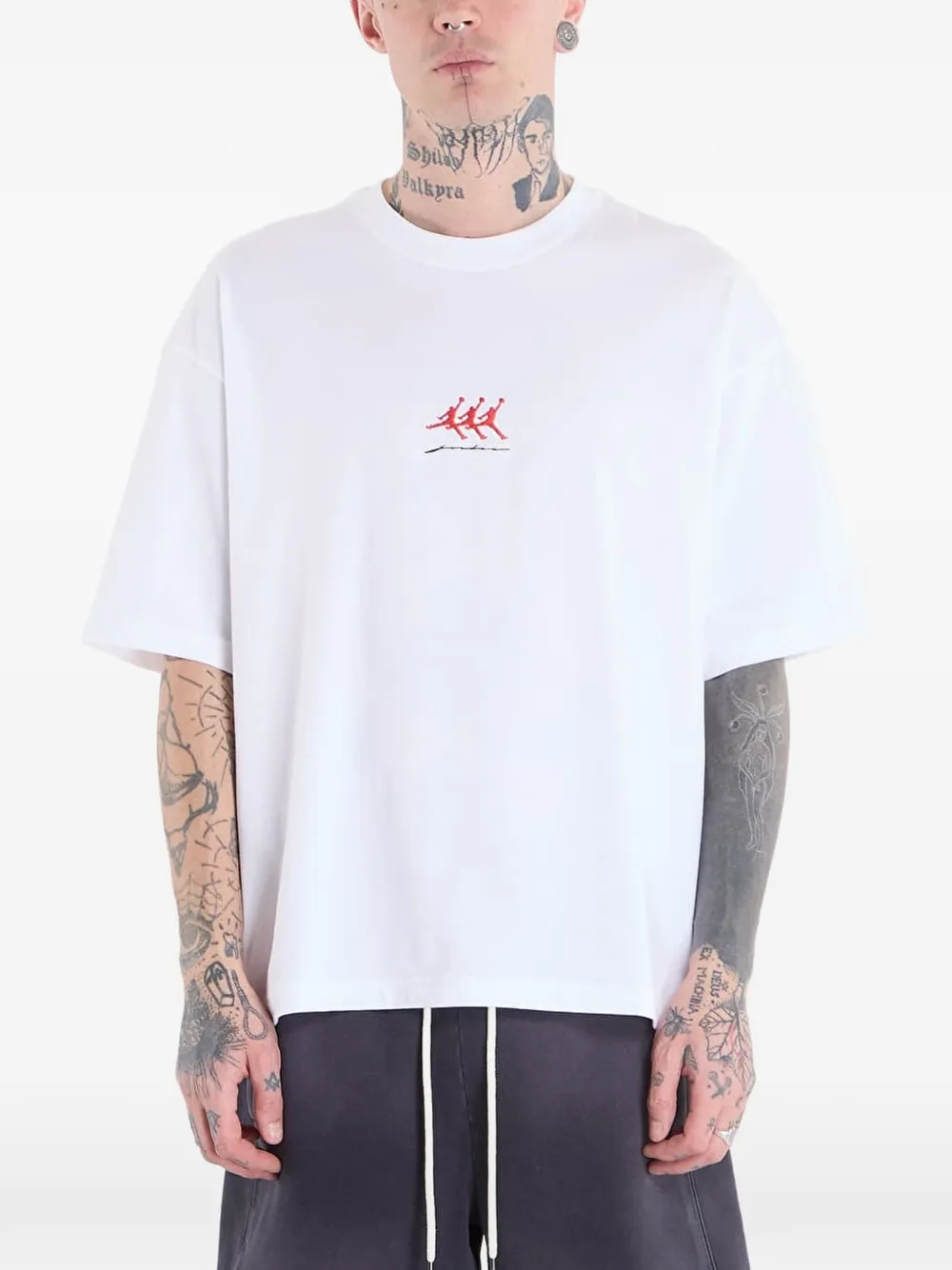 Jordan flight oversized graphic T-shirt - Bianco