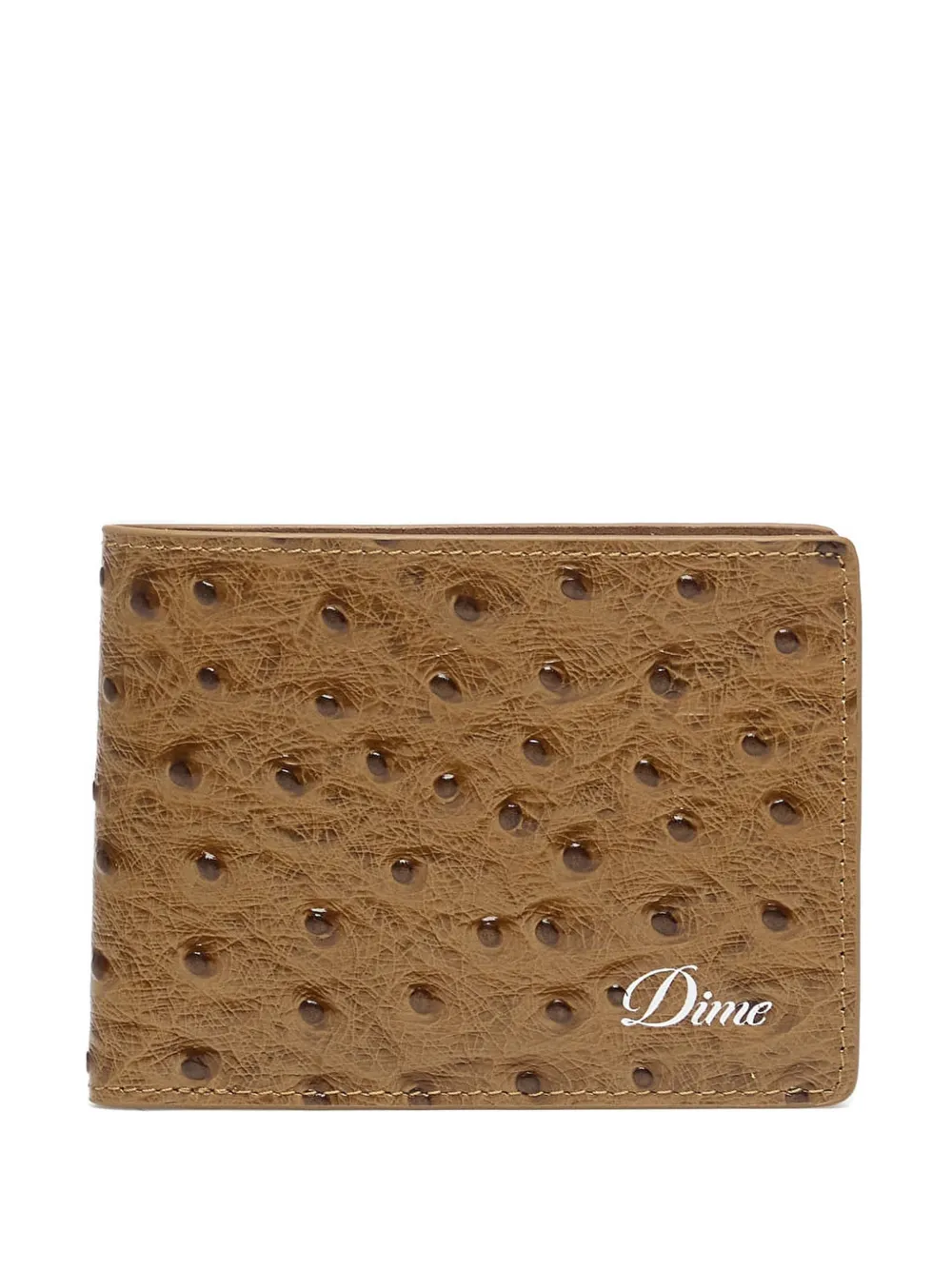 dime logo-print bifold wallet - Marrone