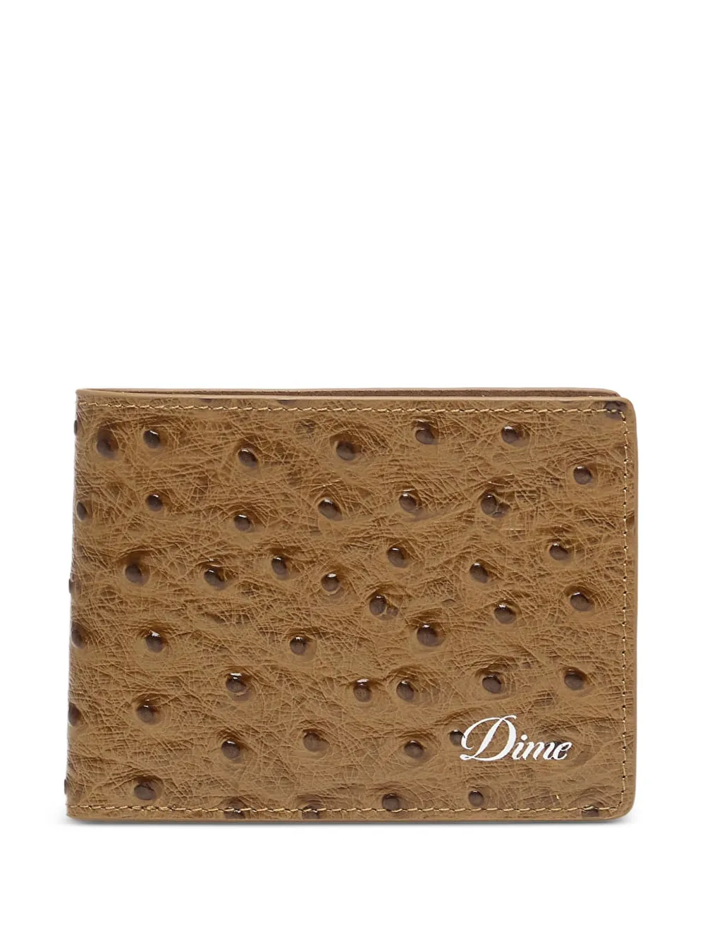 dime logo-print bifold wallet - Marrone