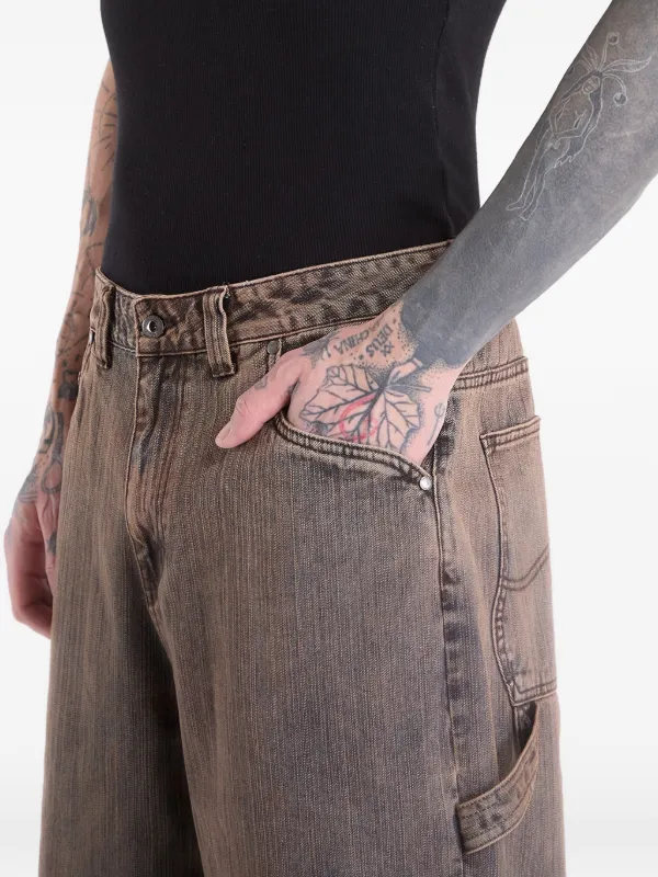 Dime Classic Denim Shorts | Brown | FARFETCH CA