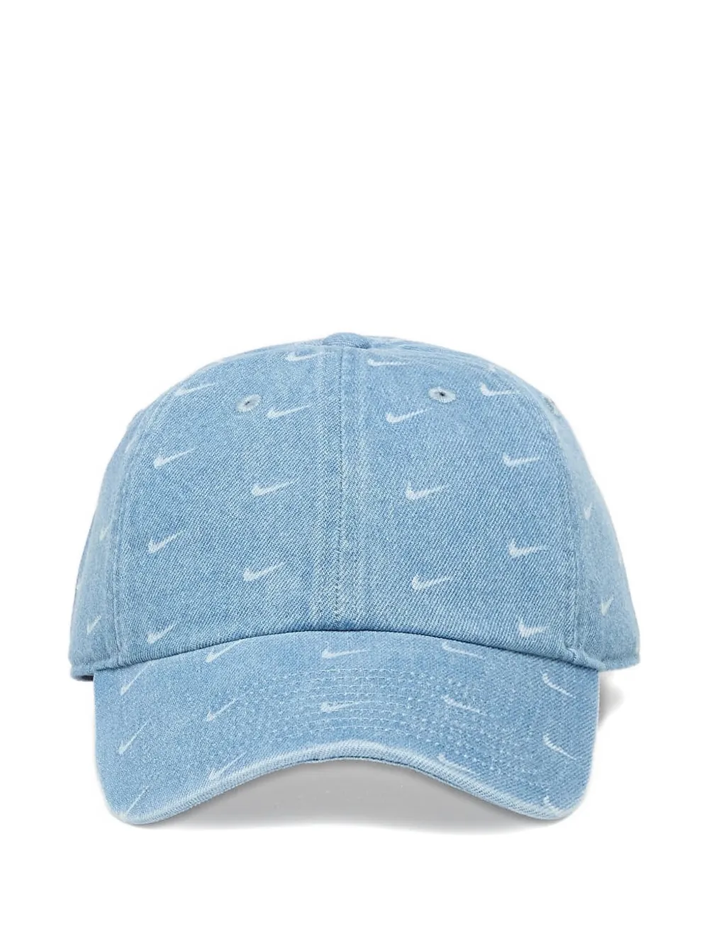 Nike Club logo-print denim cap - Blu