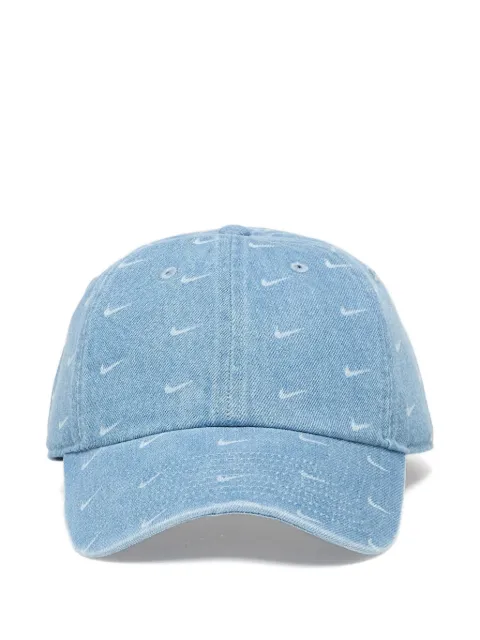 Nike Club logo-print denim cap