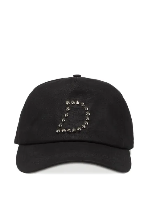 dime stud-embellished waxed cap