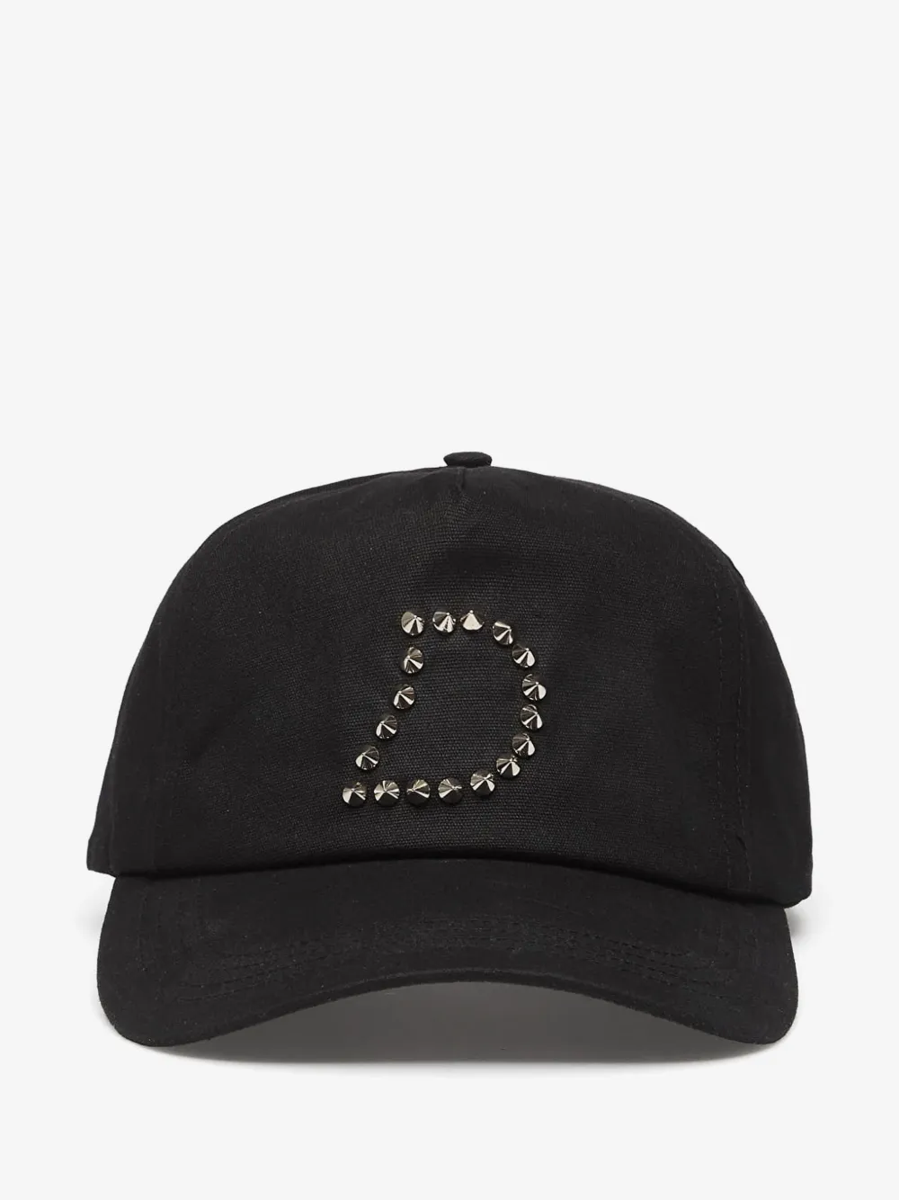 dime stud-embellished waxed cap | Black | Image 1