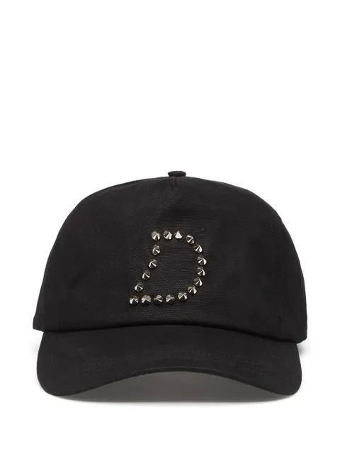 dime stud-embellished waxed cap