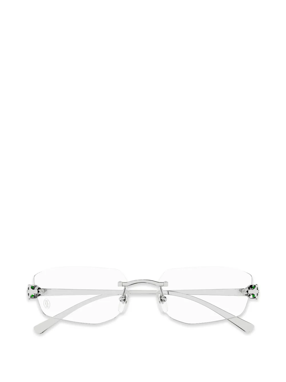 Cartier Eyewear Panthère de Cartier rimless glasses - Silber