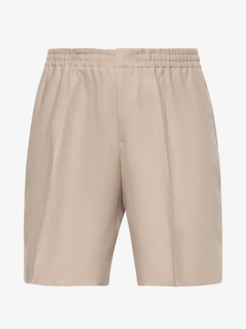 Zegna elasticated-waistband pressed-crease shorts