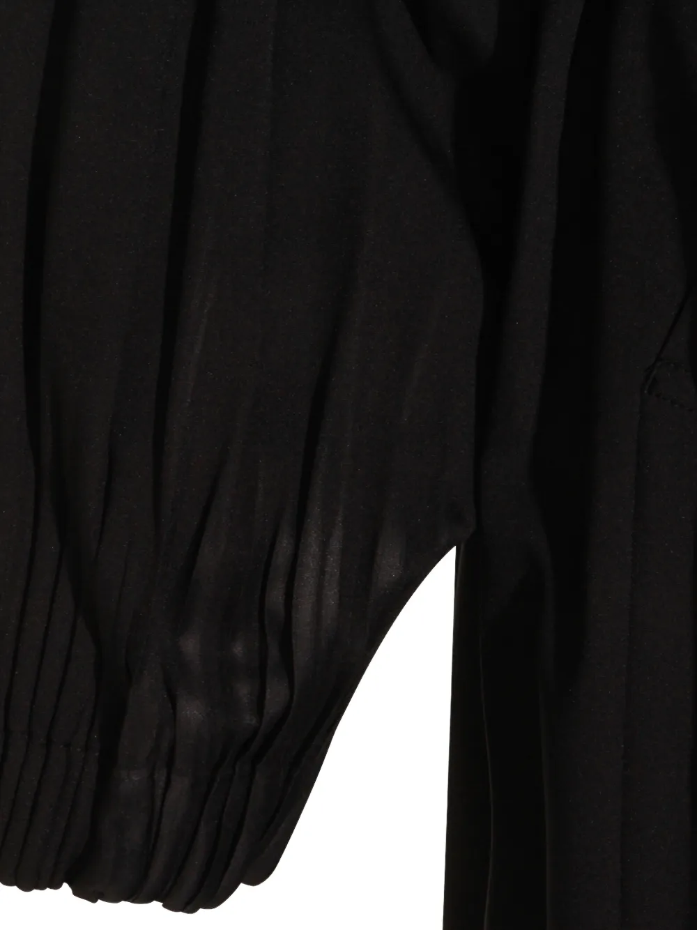 Pleats Please Issey Miyake Geplooide jas met ceintuur Zwart