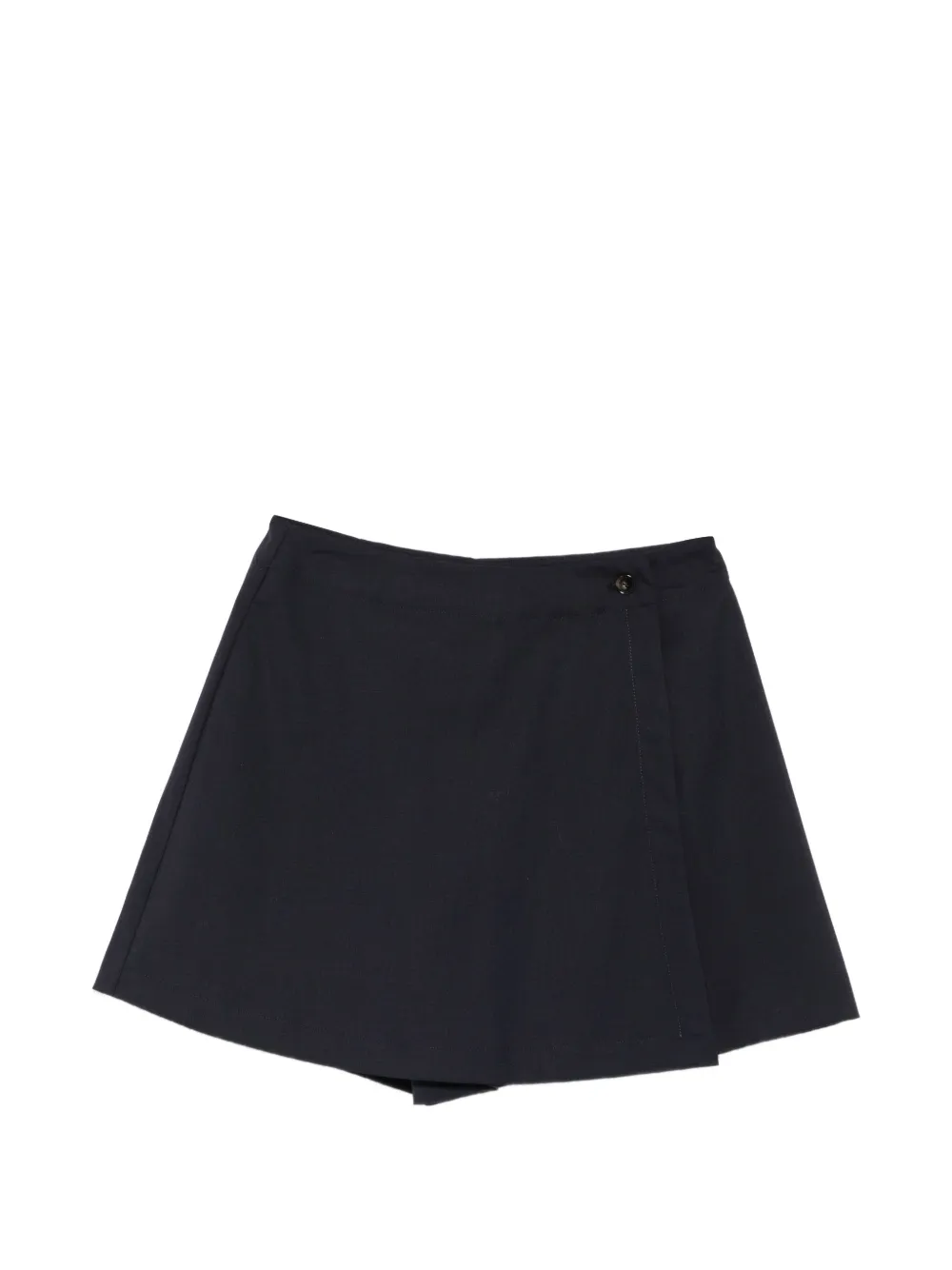 Manuel Ritz wrap-design button-fastening skirt - Blu