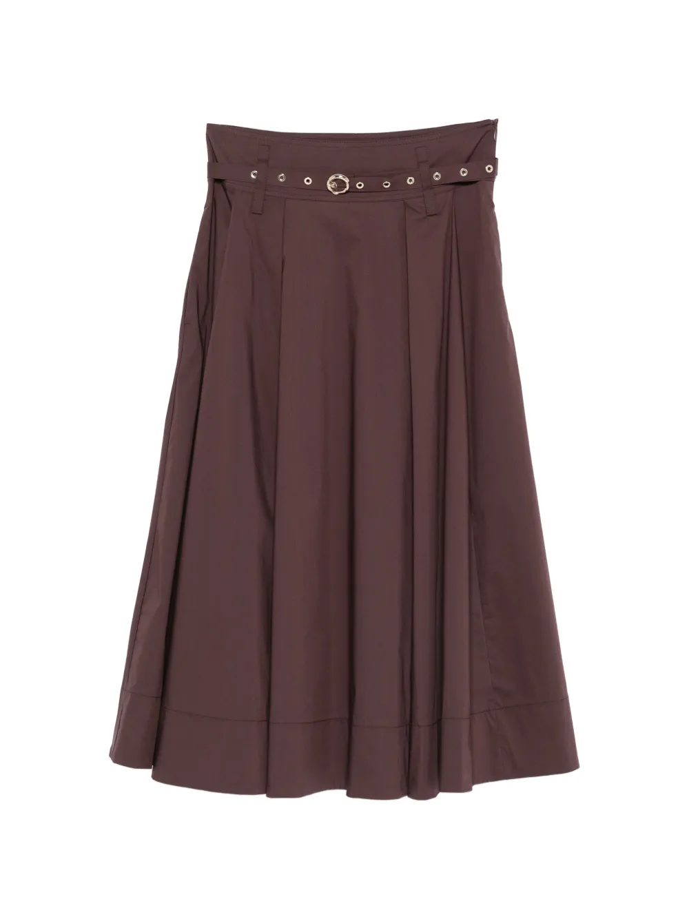LIU JO belted pleated skirt - Braun
