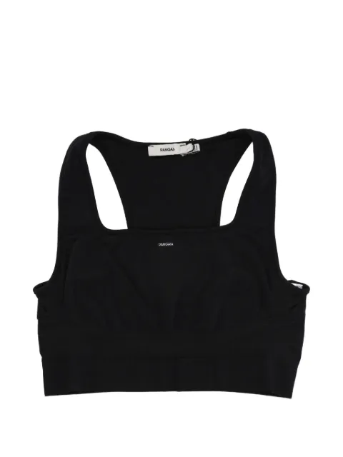 Pangaia logo-print racerback sports-bra