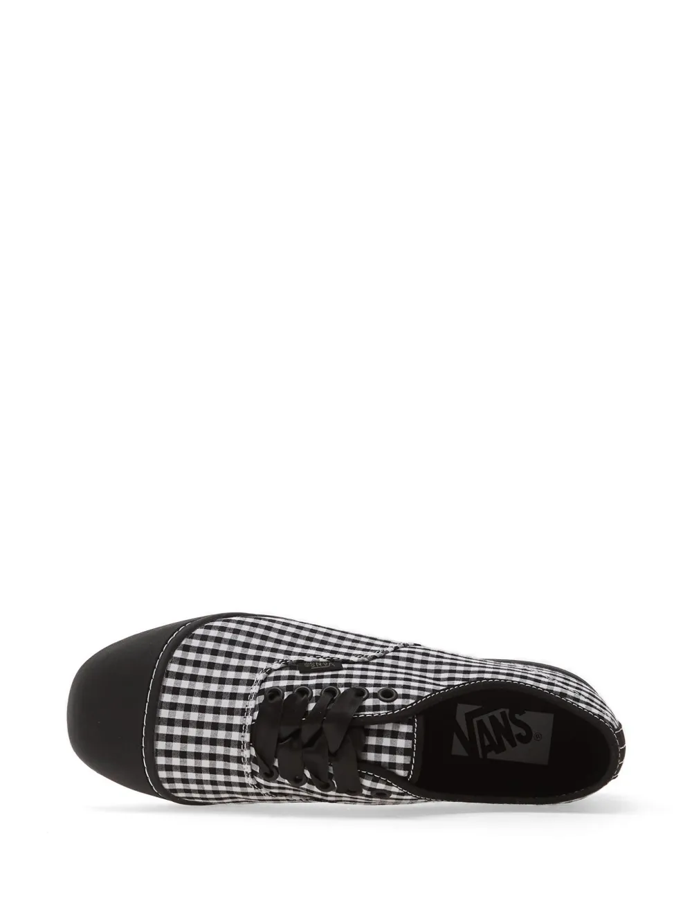 Vans Authentic Prima sneakers met gingham ruit Zwart