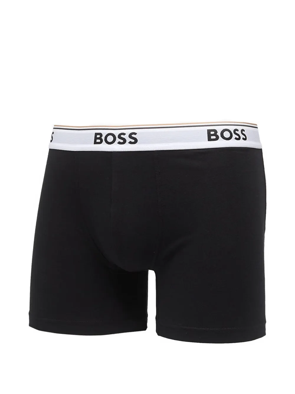 BOSS Drie boxershorts met logoband en logo-print Zwart