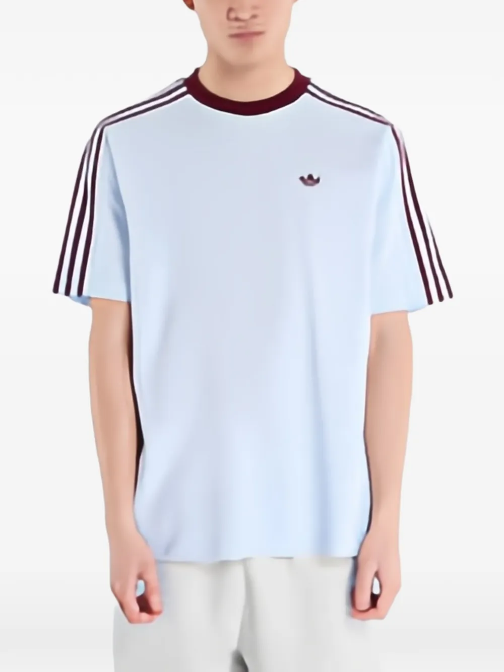 adidas Britcore raglan-sleeve T-shirt Blauw