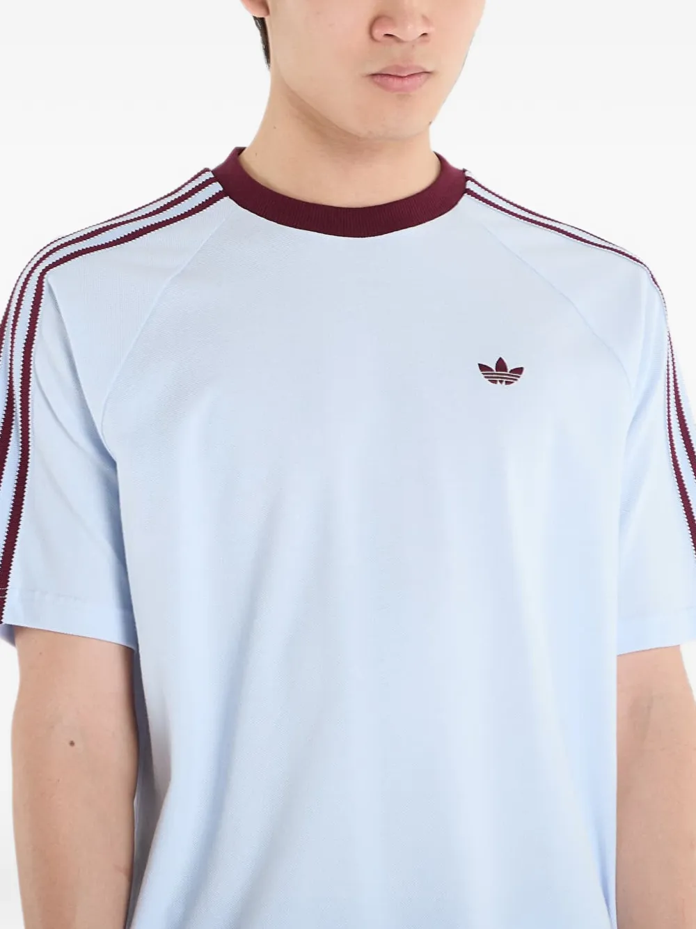 adidas Britcore raglan-sleeve T-shirt Blauw