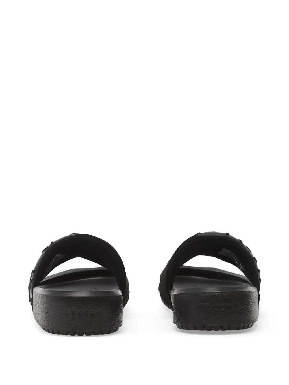 Jordan Nola slippers met logo-reliëf Zwart