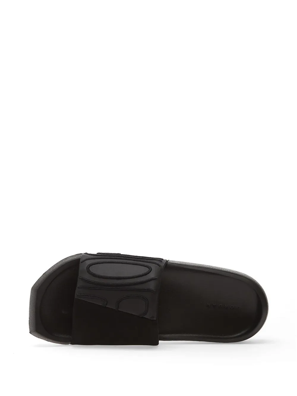 Jordan Nola slippers met logo-reliëf Zwart