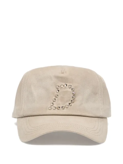 dime stud-embellished waxed cap