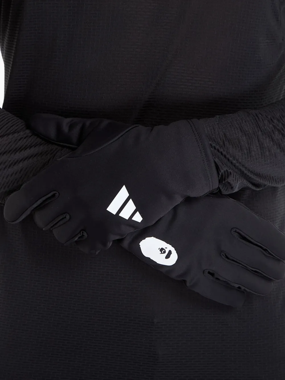 adidas x BAPE Camo logo-print gloves - Nero
